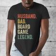 Husband Dad Board Game Night Legend Father Vintage Men's V-Neck T-Shirt Husband Dad Board Game Night Legend Father Vintage Men's V-Neck T-Shirt