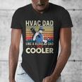 HVAC Dad Like A Regular Dad HVAC Technician AC Repairman Men's V-Neck T-Shirt