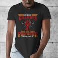 I'm Dad Grandpa Retired Firefighter Nothing Scares Me Men's V-Neck T-Shirt