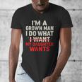 I'm a Grown Man I Do What My Daughter Wants Dad Men's V-Neck T-Shirt