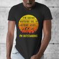 I'm Outstanding Retro Introvert Mountain Trip Lover Men's V-Neck T-Shirt I'm Outstanding Retro Introvert Mountain Trip Lover Men's V-Neck T-Shirt