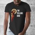 I'm Telling Dad Religious Christian Jesus Meme Men's V-Neck T-Shirt