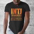 INTJ Architect Personality Introvert Sarcastic Orange Men's V-Neck T-Shirt INTJ Architect Personality Introvert Sarcastic Orange Men's V-Neck T-Shirt