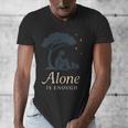 Introvert Alone Is Enough Social Battery Low Antisocial Men's V-Neck T-Shirt