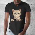 Introvert Anime Cat Ew People Men's V-Neck T-Shirt Introvert Anime Cat Ew People Men's V-Neck T-Shirt