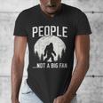 Introvert Bigfoot People Not A Big Fan Dad Joke Men's V-Neck T-Shirt