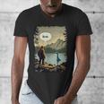 Introvert Bigfoot Sasquatch Loch Ness Monster Bruh Men's V-Neck T-Shirt