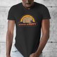 Introvert Me Happy Retro Sunset Capybara Tee Men's V-Neck T-Shirt Introvert Me Happy Retro Sunset Capybara Tee Men's V-Neck T-Shirt