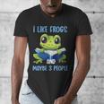 Introvert Herpetologists Amphibian Frog Lover Men's V-Neck T-Shirt Introvert Herpetologists Amphibian Frog Lover Men's V-Neck T-Shirt