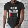 Introvert Low Social Battery Level Anti Social People Men's V-Neck T-Shirt Introvert Low Social Battery Level Anti Social People Men's V-Neck T-Shirt