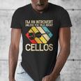 Im An Introvert Unless You Talk About Cellos Men's V-Neck T-Shirt Im An Introvert Unless You Talk About Cellos Men's V-Neck T-Shirt