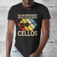 Im An Introvert Unless You Talk About Cellos Men's V-Neck T-Shirt Im An Introvert Unless You Talk About Cellos Men's V-Neck T-Shirt