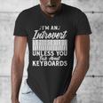 Im An Introvert Unless You Talk About Keyboards Player Men's V-Neck T-Shirt Im An Introvert Unless You Talk About Keyboards Player Men's V-Neck T-Shirt