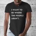 Introverted Non Social Independent Women Men Men's V-Neck T-Shirt Introverted Non Social Independent Women Men Men's V-Neck T-Shirt
