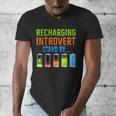 Introverted Recharging Introvert Saying Sarcasm Men's V-Neck T-Shirt Introverted Recharging Introvert Saying Sarcasm Men's V-Neck T-Shirt