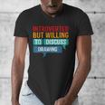 Introverted But Willing To Discuss Drawing Men's V-Neck T-Shirt Introverted But Willing To Discuss Drawing Men's V-Neck T-Shirt