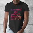 Introverted Willing To Discuss Eastern Box Turtle Introvert Men's V-Neck T-Shirt