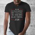 Introverted But Willing To Discuss Elections 2024 Men Women Men's V-Neck T-Shirt Introverted But Willing To Discuss Elections 2024 Men Women Men's V-Neck T-Shirt