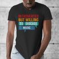 Introverted But Willing To Discuss Music Men's V-Neck T-Shirt Introverted But Willing To Discuss Music Men's V-Neck T-Shirt