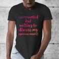 Introverted Willing To Discuss Pyrenean Mastiff Introvert Men's V-Neck T-Shirt Introverted Willing To Discuss Pyrenean Mastiff Introvert Men's V-Neck T-Shirt