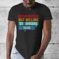 Introverted But Willing To Discuss Tacos Men's V-Neck T-Shirt