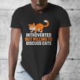 Introverts Cat Lover Introvert Antisocial Cats Anti Social Men's V-Neck T-Shirt