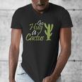 Introverts Sassy Saying Sassy Quote No Hugs Go Hug Cactus Men's V-Neck T-Shirt