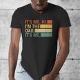 It's Me Hi I'm The Dad It's Me Dad Father's Day Retro Men's V-Neck T-Shirt