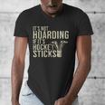 It's Not Hoarding If It's Hockey Sticks Tee Ice Hockey Dad Men's V-Neck T-Shirt