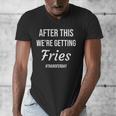 IVF For Couples & IVF Transfer Day Fries On Transfer Day Infertility Embryo IVF Mom IVF Dad Men's V-Neck T-Shirt