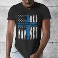 Jesus God Religious Man Of God Husband Dad Protector Men's V-Neck T-Shirt
