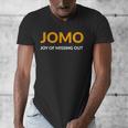 JOMO Joy Of Missing Out Introvert Men's V-Neck T-Shirt JOMO Joy Of Missing Out Introvert Men's V-Neck T-Shirt