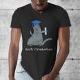 Just Graduated Cat With Graduation Cap And Diploma For Men Women Girls Kids Men's V-Neck T-Shirt
