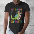 Kids 1st Grade Graduate Dinosaur Trex 1st Grade Graduation Men's V-Neck T-Shirt