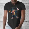 Kids Boys Grad Dabbing Graduation Class Of 2025 Men's V-Neck T-Shirt