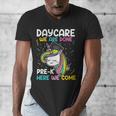 Kids Daycare Graduation Unicorn Last Day Of School Kids Men's V-Neck T-Shirt