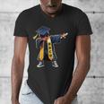 Kids HBCU Boys Grad Dabbing Graduation Men's V-Neck T-Shirt