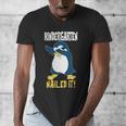 Kids Kindergarten Dabbing Penguin Nailed It Graduation Class 2021 Men's V-Neck T-Shirt
