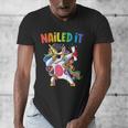 Kids Kindergarten Graduation Shirt Unicorn Graduate Nailed It Men's V-Neck T-Shirt