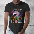 Kids Unicorn Kindergarten Graduation Graduate Shirt Men's V-Neck T-Shirt