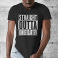 Kindergarten Graduation- Straight Outta Kindergarten Men's V-Neck T-Shirt