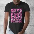 Last Day Of School Teacher Students School Graduation Groovy Men's V-Neck T-Shirt