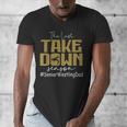 The Last Take Down Season Senior Westling Dad Men's V-Neck T-Shirt