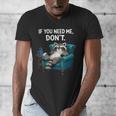 Lazy Raccoon Sarcastic Introvert Humor Japanese Animal Men's V-Neck T-Shirt