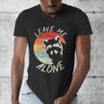 Leave Me Alone Raccoon Lover Introvert Antisocial Shy INTP Men's V-Neck T-Shirt