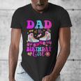 Let's Roll Dad Of The Birthday Girl Roller Skate Birthday Men's V-Neck T-Shirt