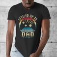 I Leveled Up To Dad 2025 Promoted To Daddy Soon To Be Father Men's V-Neck T-Shirt