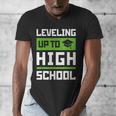 Leveling Up To High School Tee Shirt Gaming Graduation Men's V-Neck T-Shirt