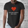 Life Was Simpler Back Then Nostalgia Retro Game Men's V-Neck T-Shirt