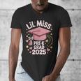 Little Miss Pre-K Grad 2025 Preschool Graduation Girls Kids Men's V-Neck T-Shirt